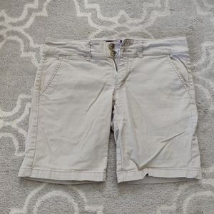 Tan American Eagle Bermuda Trouser Shorts